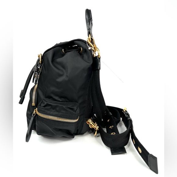 Burberry Crossbody Rucksack Black Nylon Logo Backpack - Picture 7 of 16